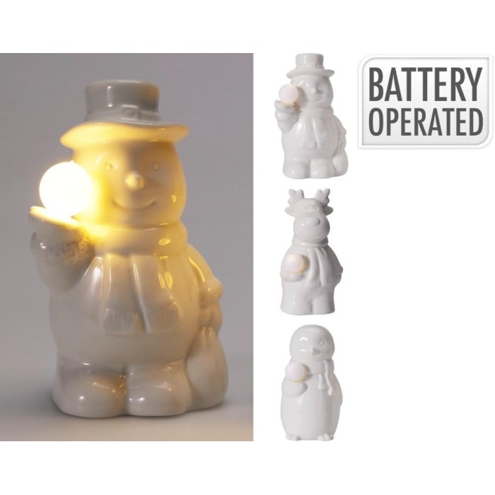 FIGURA PORCELLANA LED 11CM 4AS